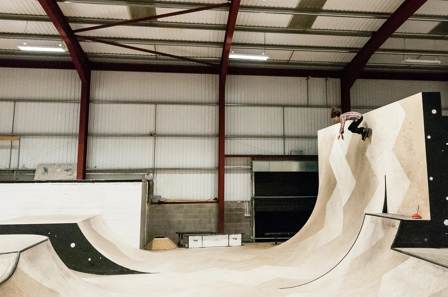 A skater mid-trick